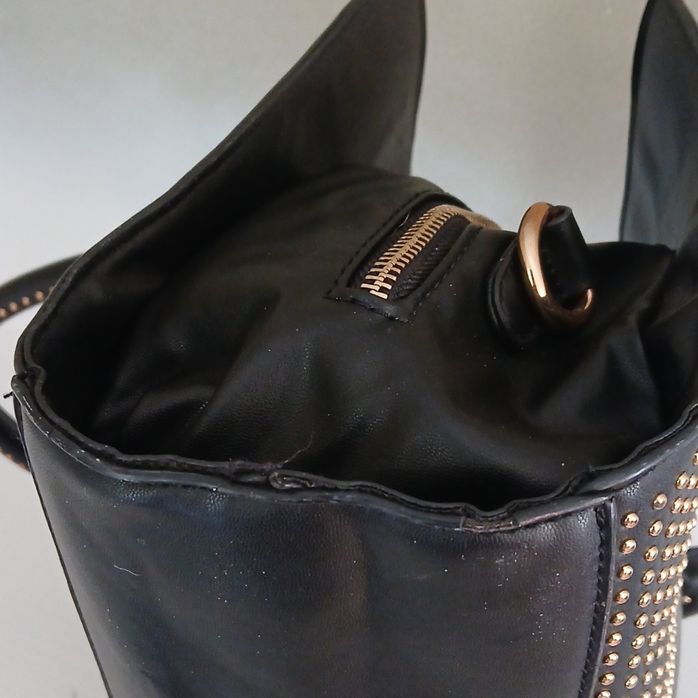 BCBG Black Studded Tote Bag - Picture 6 of 9